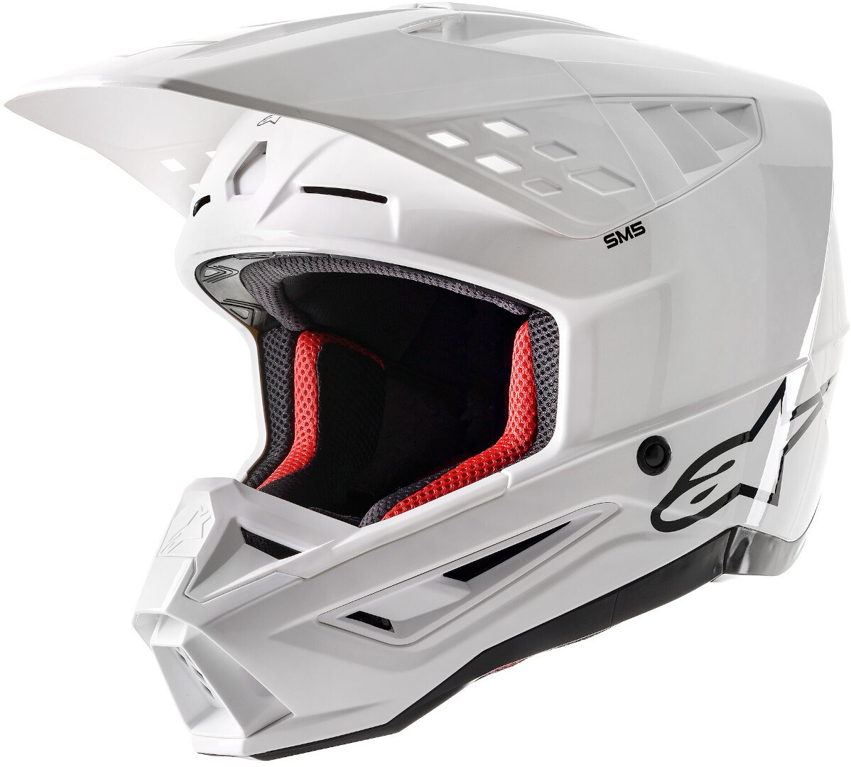Alpinestars SM5 Solid Motocross Helm weiss