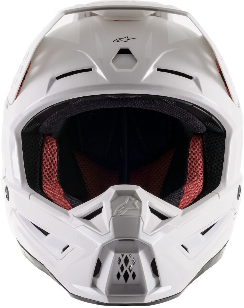Alpinestars SM5 Solid Motocross Helm weiss