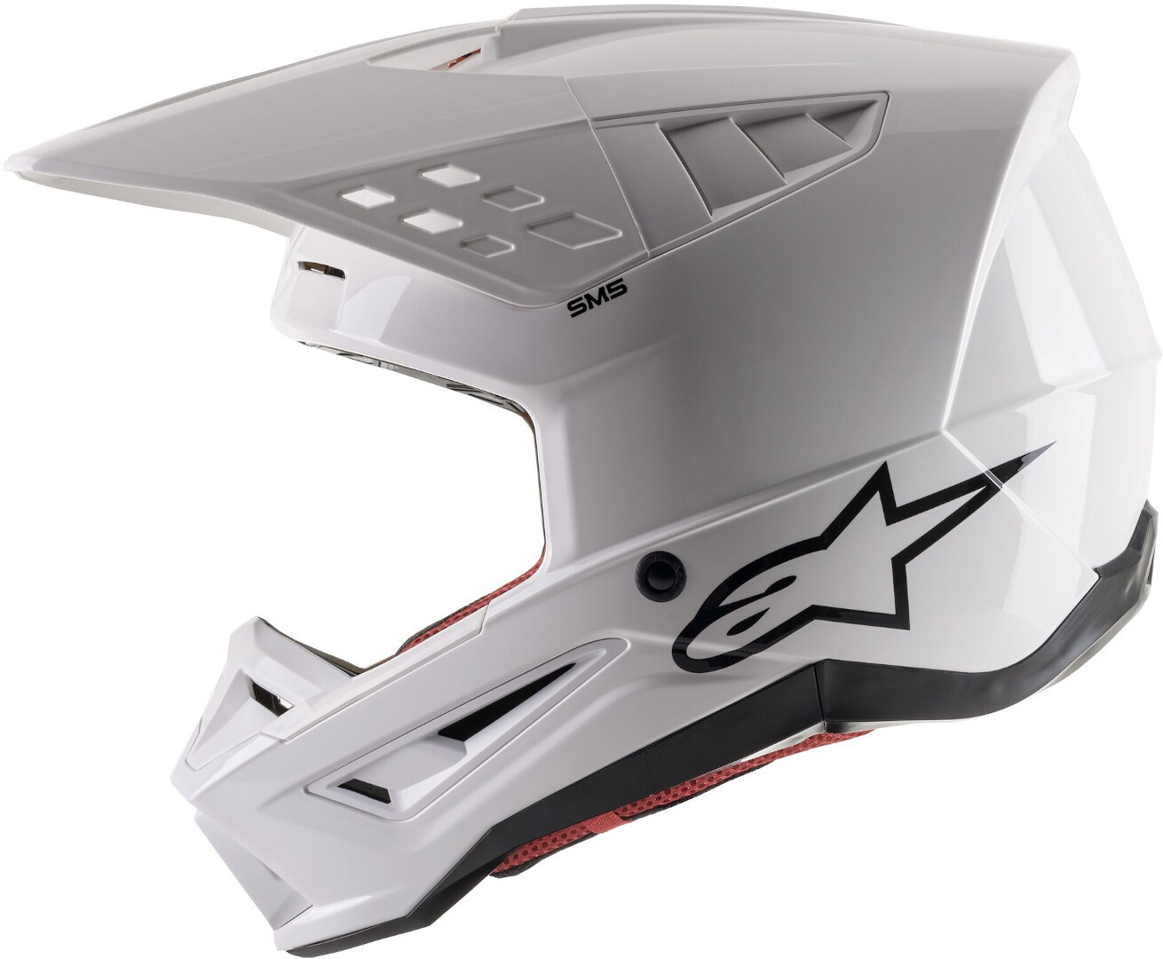 Alpinestars SM5 Solid Motocross Helm weiss
