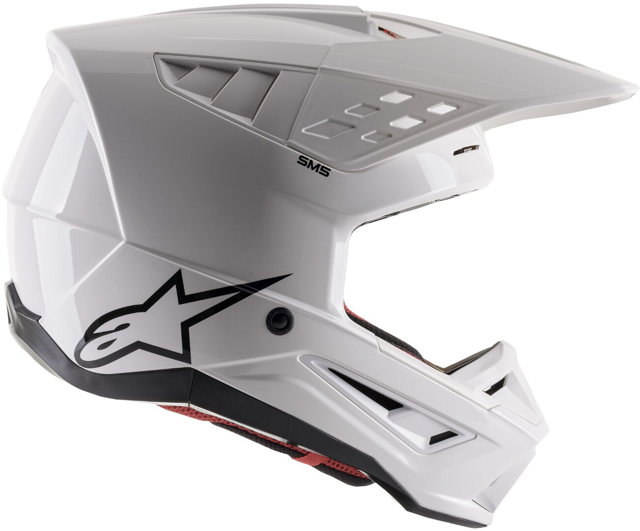 Alpinestars SM5 Solid Motocross Helm weiss