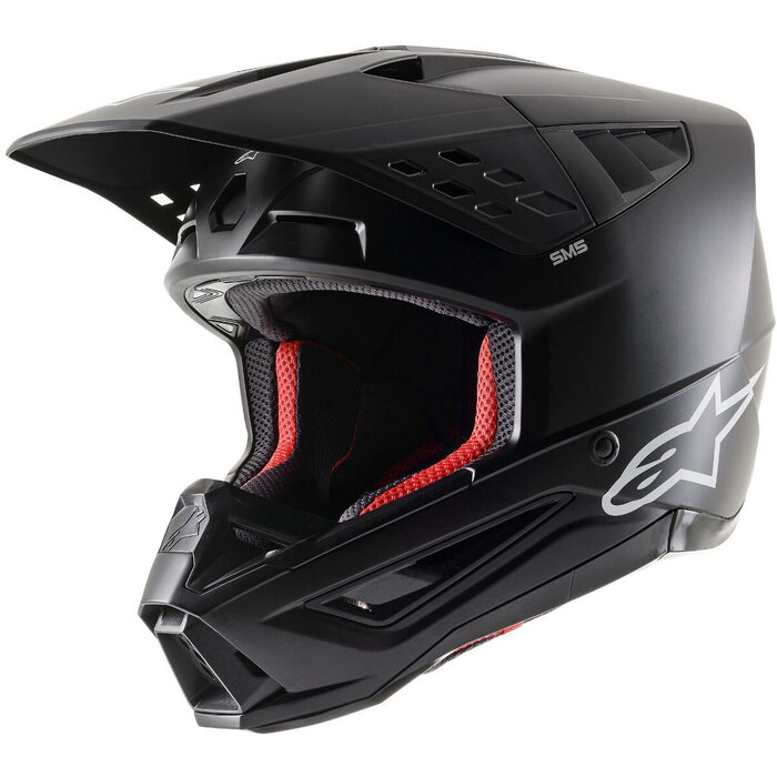 Alpinestars S-M5 Solid Motocross Helm schwarz matt