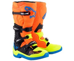 Alpinestars Stiefel Tech 5 orange fluo enamel blau gelb fluo