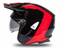 UFO Jet Helm Sheratan - Schwarz glänzend