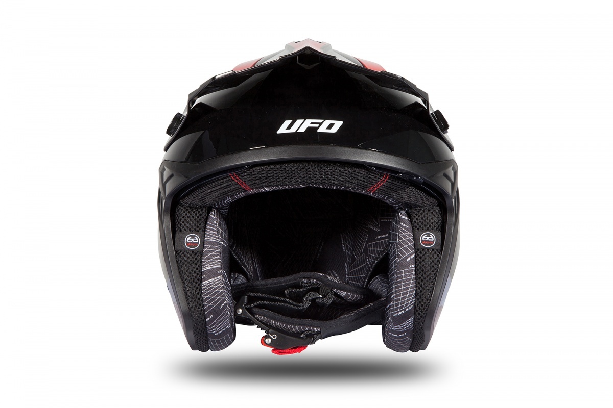 UFO Jet Helm Sheratan - Schwarz glänzend