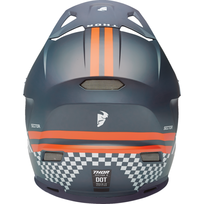 Thor Helm Sector 2 matt weiss orange grau blau