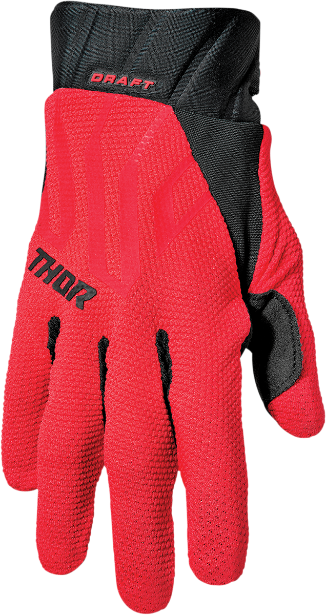 Thor Draft Offroad Handschuhe schwarz rot
