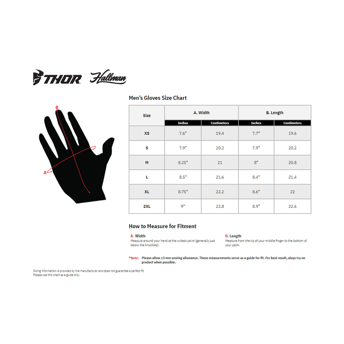 Thor Draft Offroad Handschuhe schwarz