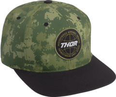 Thor Global Snapback Cap Hat Kappe schwarz camo grün