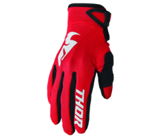 Thor Kinder Handschuhe Sector rot - weiss