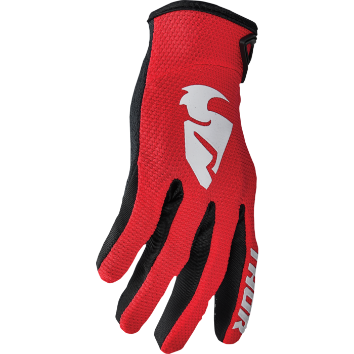 Thor Kinder Handschuhe Sector rot - weiss
