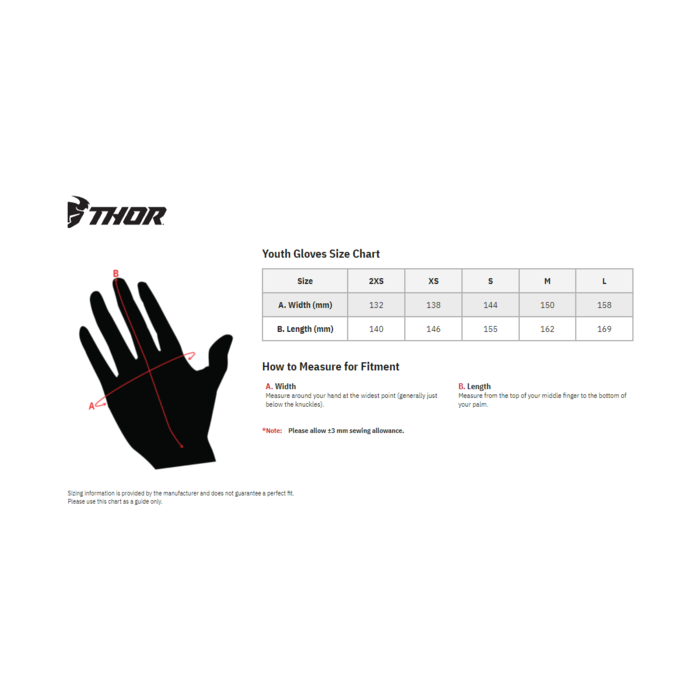 Thor Kinder Handschuhe Sector Blau