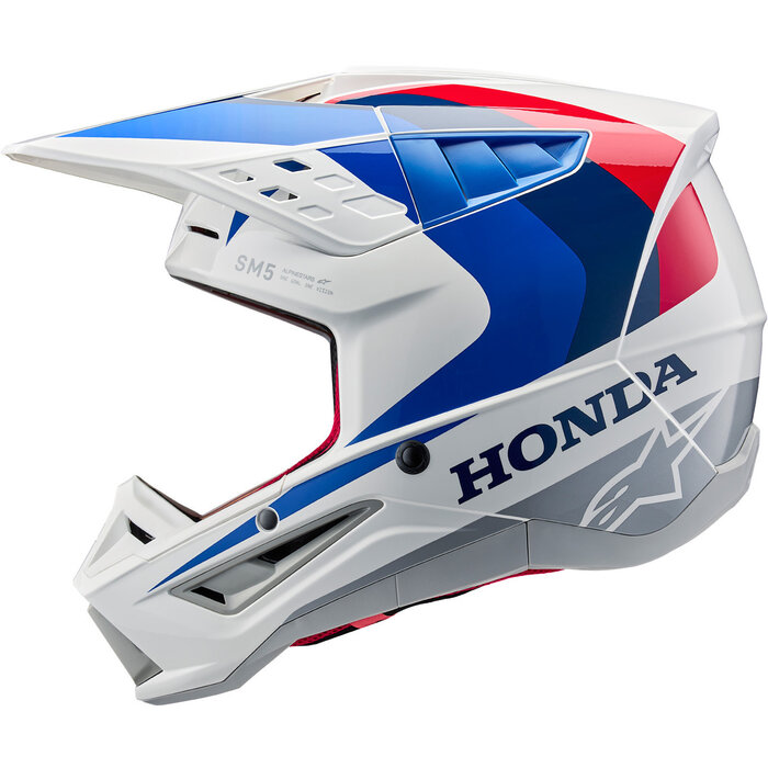 Alpinestars S-M5 Honda Motocross Helm weiss