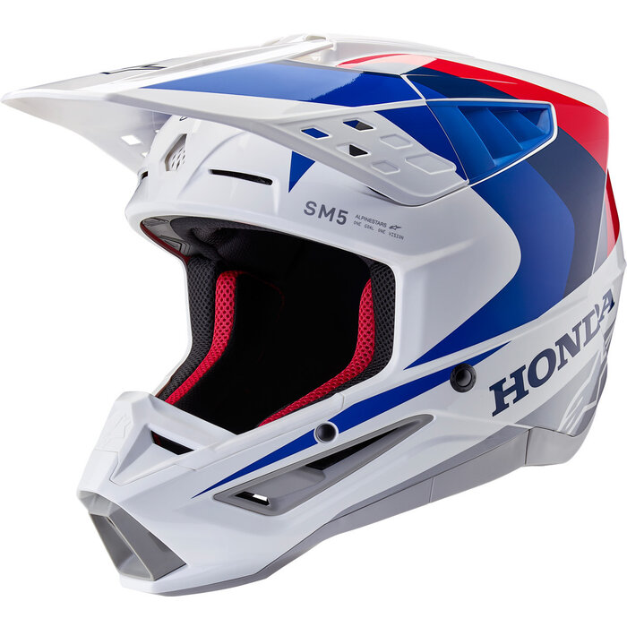 Alpinestars S-M5 Honda Motocross Helm weiss