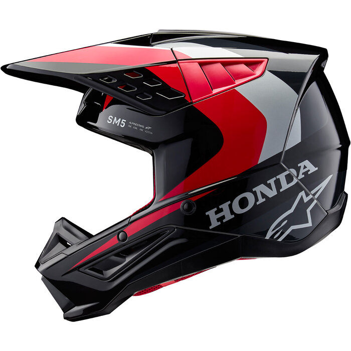 Alpinestars S-M5 Honda Motocross Helm schwarz