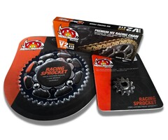 Motomaster Antriebssatz Ritzel + Kettenrad + Kette für KTM SX50 - Husqvarna TC50 - GasGas MC50