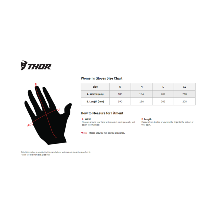 Thor Damen Spectrum Handschuhe schwarz deal
