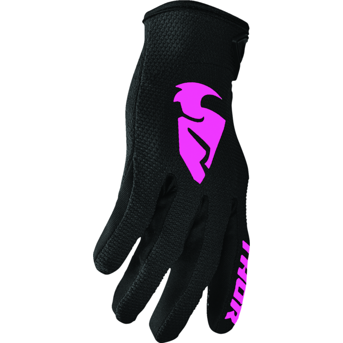 Thor Damen Sector Handschuhe schwarz pink