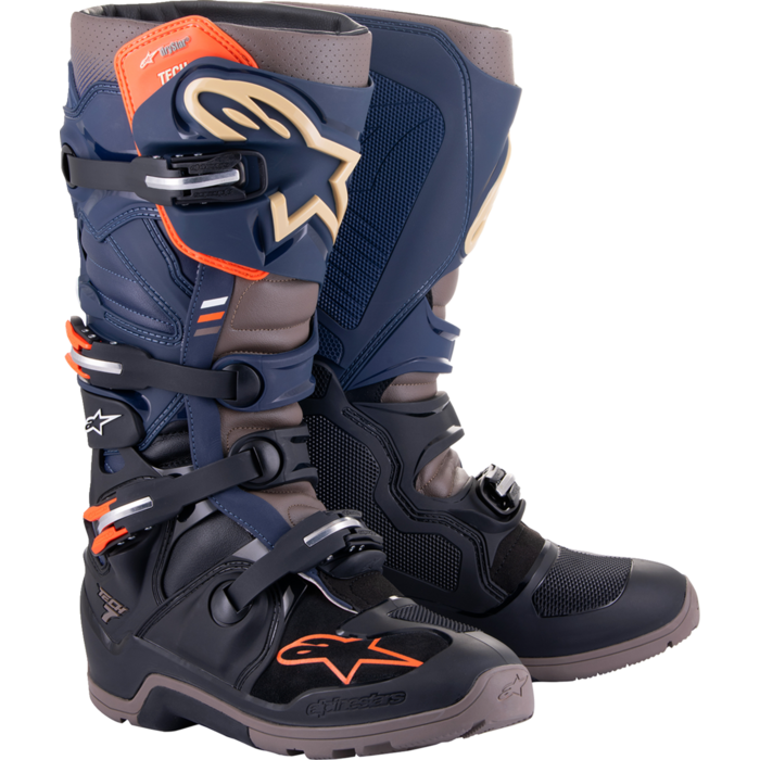 Alpinestars Stiefel Tech 7 Enduro Drystar ® schwarz night navy warm grau