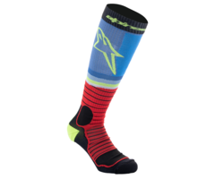 Alpinestars MX Pro Socken Schwarz, Blau, Rot, Gelb
