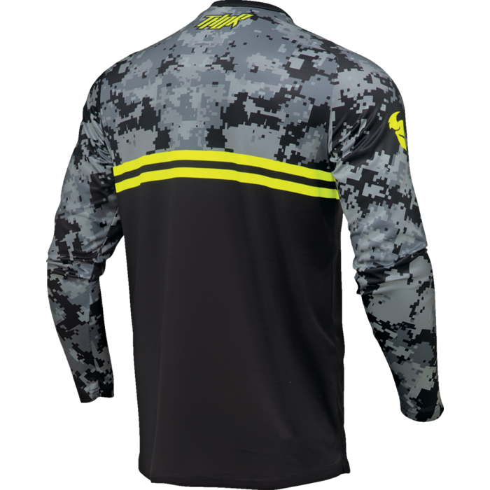 Thor Kinder Jugend Jersey Sector DIGI charcoal schwarz