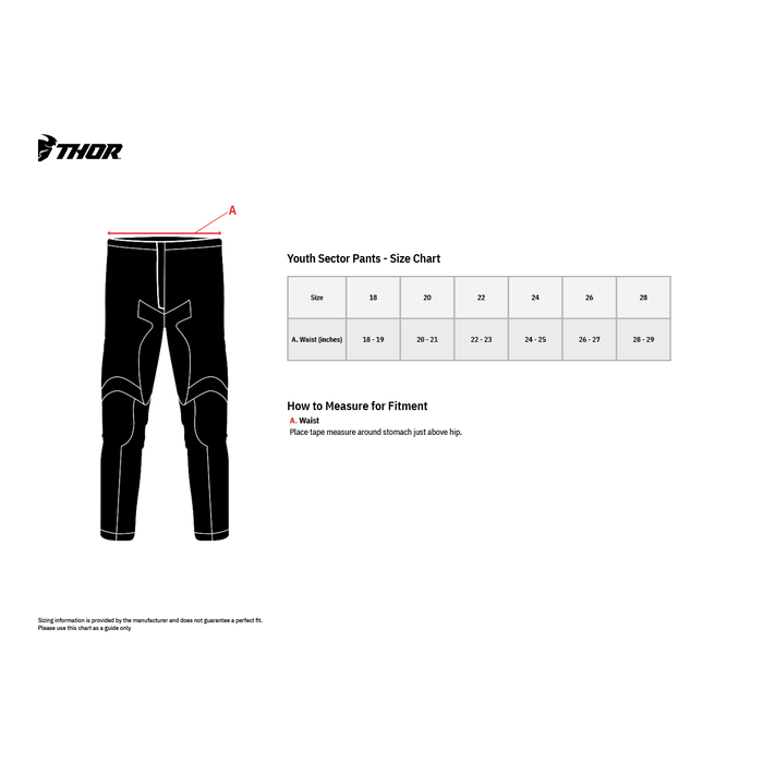 Thor Kinder Jugend Hose Sector DIGI charcoal schwarz