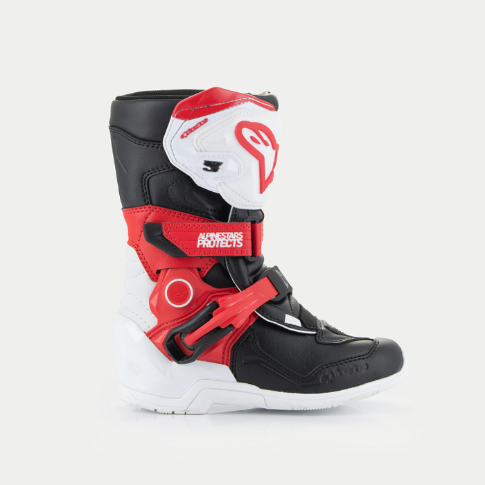 Alpinestars Tech 3S Kinderschiefel schwarz weiss rot