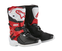 Alpinestars Tech 3S Kinderschiefel schwarz weiss rot