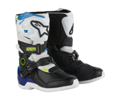 Alpinestars Tech 3S Kinderschiefel schwarz weiss blau