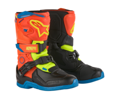 Alpinestars Tech 3S Kinderschiefel orange gelb blau