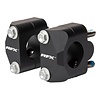 RFX Race Lenkeradaptersatz 22,2 mm>28,6 mm (Schwarz) Universelle Umrüstung auf Oversize-Lenker