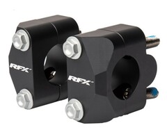 RFX Race Lenkeradaptersatz 22,2 mm>28,6 mm (Schwarz) Universelle Umrüstung auf Oversize-Lenker