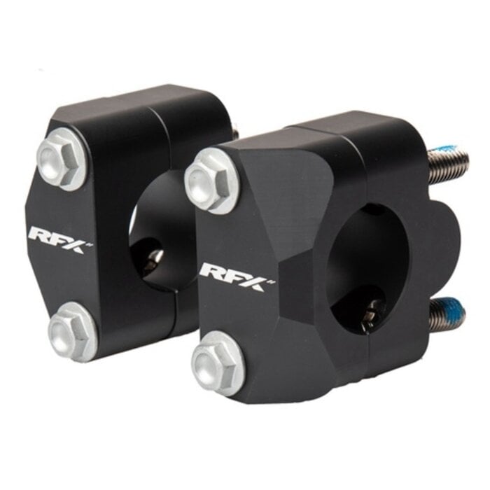 RFX ace Lenkeradaptersatz 22,2 mm>28,6 mm (Schwarz) Universelle Umrüstung auf Oversize-Lenker