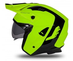 UFO Jet Helm Sheratan - schwarz neongelb