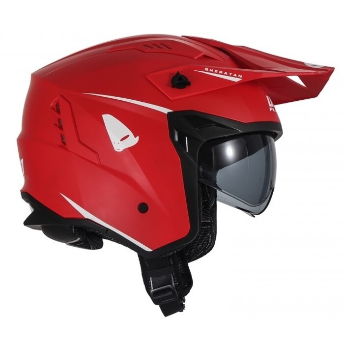 UFO Jet Helm Sheratan - rot matt