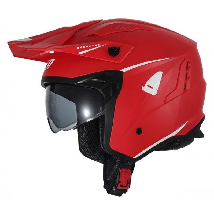 UFO Jet Helm Sheratan - rot matt