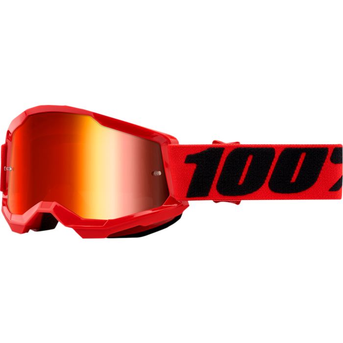 100 % Strata 2 Junior - Brille Motorradbrille rot