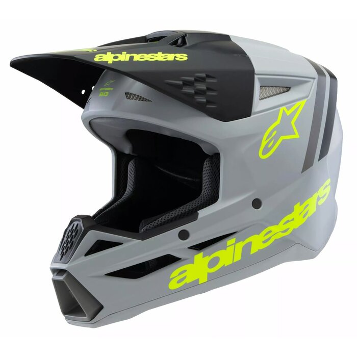 Alpinestars SM3 Kinder Helm Radium grau