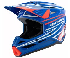 Alpinestars SM3 Kinder Helm Wurx schwarz blau rot weiß