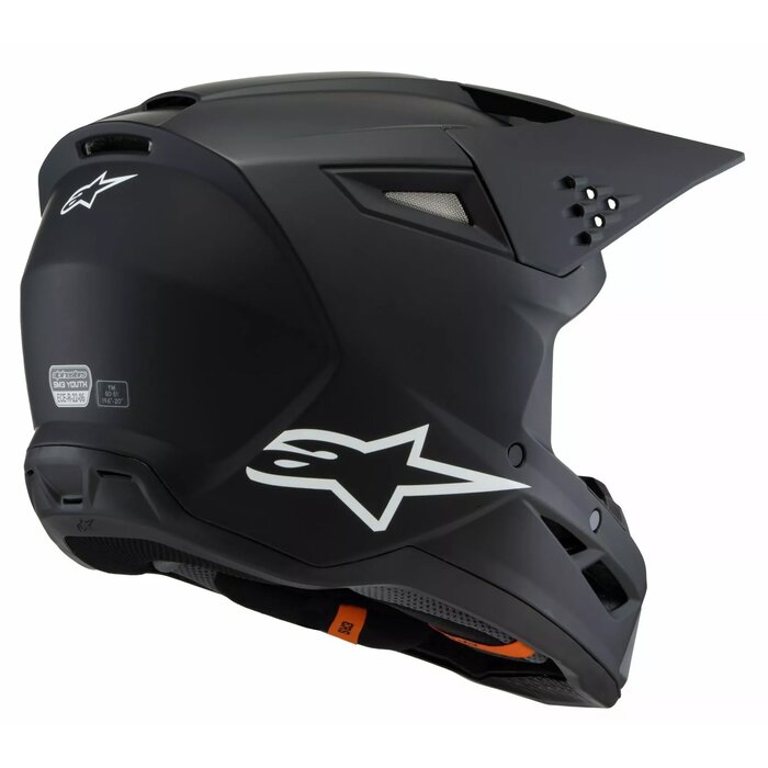 Alpinestars SM3 Kinder Helm Solid schwarz