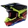 S-M5 Motocross Helm Action rot blau neongelb schwarz