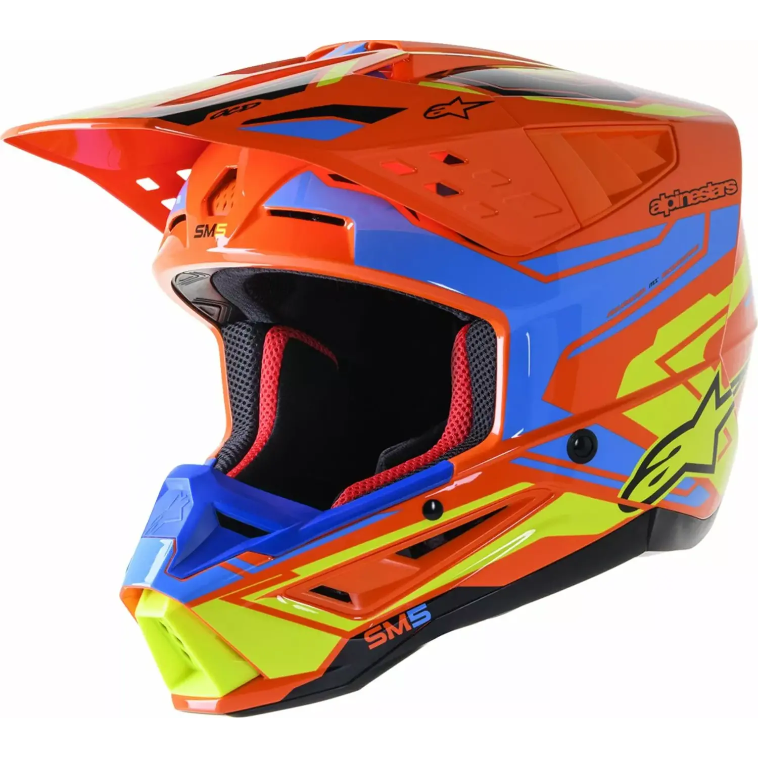 Alpinestars S-M5 Motorradhelm – Leichter Full-Face-Helm Mit Notfall-Release, Größe L (59–60 Cm)