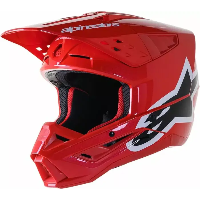 Alpinestars SM5 Corp Motocross Helm rot