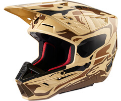 Alpinestars SM5 Motocross Helm Mineral Dunkel braun