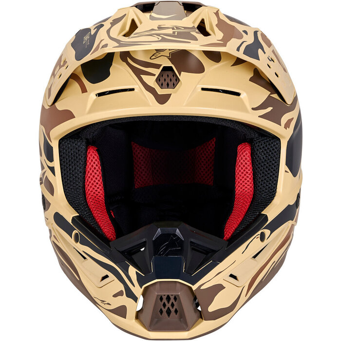 Alpinestars SM5 Motocross Helm Mineral Dunkel braun
