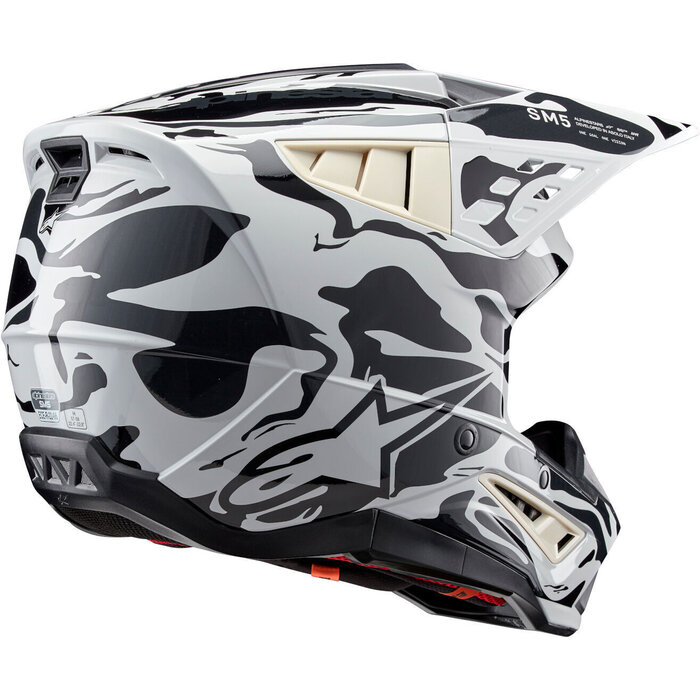 Alpinestars SM5 Motocross Helm Mineral hellgrau - dunkelgrau