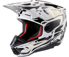 Alpinestars SM5 Motocross Helm Mineral hellgrau - dunkelgrau