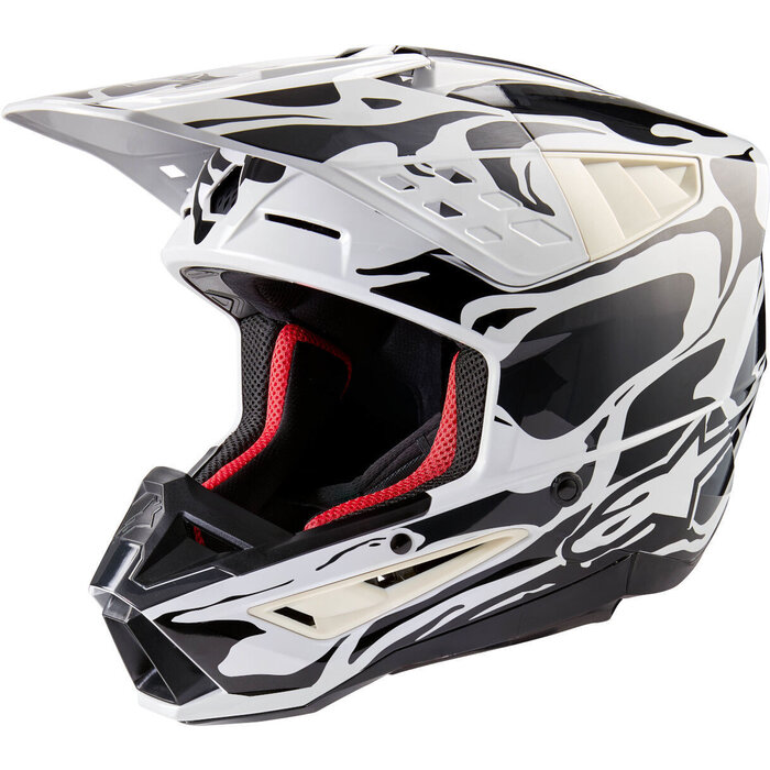Alpinestars SM5 Motocross Helm Mineral hellgrau - dunkelgrau