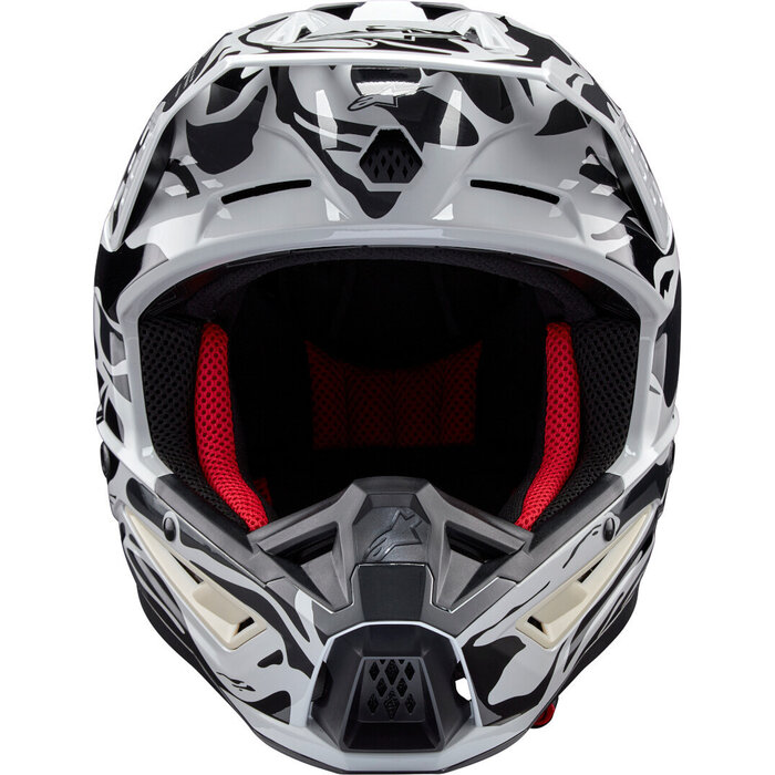 Alpinestars SM5 Motocross Helm Mineral hellgrau - dunkelgrau
