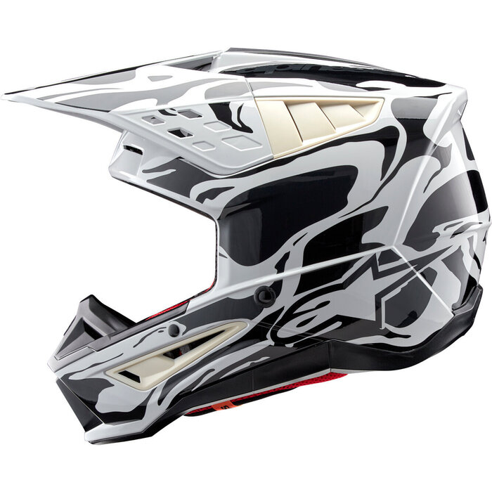 Alpinestars SM5 Motocross Helm Mineral hellgrau - dunkelgrau