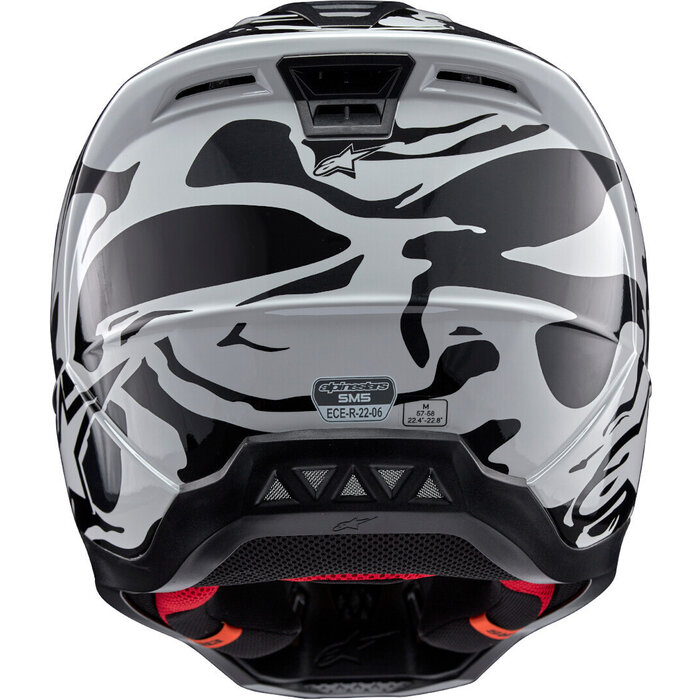 Alpinestars SM5 Motocross Helm Mineral hellgrau - dunkelgrau